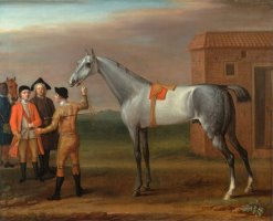 Lamprey, with His Owner Sir William Morgan, at Newmarket by John Wootton