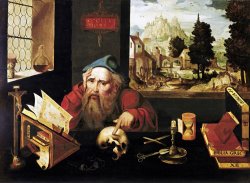 St. Jerome in His Study by Joos van Cleve