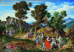 Serpentara Landscape with The Procession of The Magi by Joseph Anton Koch
