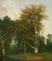 Trees in a Woodland Glade by Joseph Farington