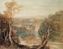 The River Wharfe with a Distant View of Barden Tower by Joseph Mallord William Turner