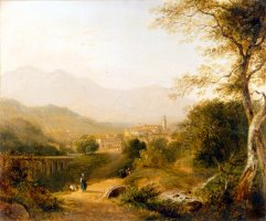 Italian Landscape by Joseph William Allen