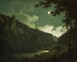 Dovedale by Moonlight by Joseph Wright of Derby