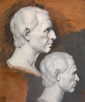 Studies of a Classical Bust by Joseph Wright