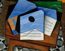 Guitar on a Table by Juan Gris