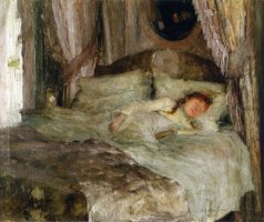 La Jeune Femme Endormie by Jules Bastien Lepage