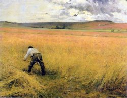 The Ripened Wheat by Jules Bastien Lepage