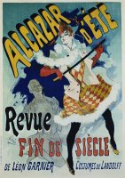 Alcazar D'ete Revue Fin De Siecle Cabaret Poster by Jules Cheret