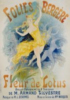 Folies Bergere Fleur De Lotus Poster by Jules Cheret