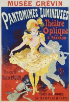 French Poster for Early Motion Picture Pantommes Lumineuses by Jules Cheret