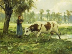 Cows At Pasture by Julien Dupre