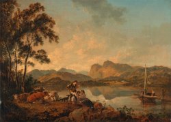 Langdale Pikes From Lowood by Julius Caesar Ibbetson