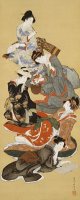 Five Beautiful Women by Katsushika Hokusai