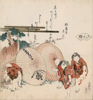 Lost Love Shell (katashigai) by Katsushika Hokusai