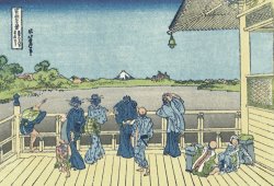 Sazai Hall of The Five Hundred Rakan Temple by Katsushika Hokusai