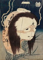 The Lantern Ghost, Iwa by Katsushika Hokusai