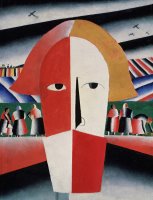 Head Of A Peasant by Kazimir Malevich