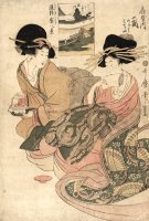 The Courtesan Tsukasa of Giya by Kitagawa Utamaro