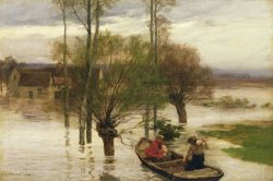 A Flood by Leon Augustin Lhermitte