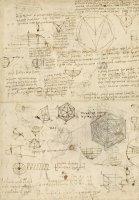 Cube Sphere Icosahedron Mention Of Known Project For Telescope by Leonardo da Vinci