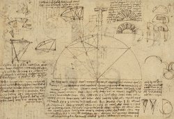 Geometrical Study About Transformation From Rectilinear To Curved Surfaces And Vice Versa From Atlan by Leonardo da Vinci