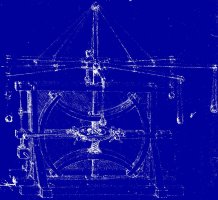 Machine Blueprint by Leonardo da Vinci