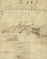 Three Kinds Of Movable Bridge by Leonardo da Vinci