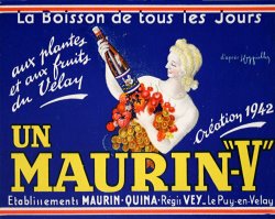 Maurin V Label by Leonetto Cappiello