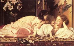 Mother And Child by Lord Frederick Leighton