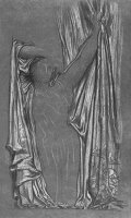 Study of Drapery for The Last Watch of Hero by Lord Frederick Leighton