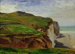 Cliffs by Louis Eugene Gabriel Isabey