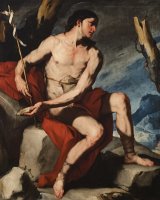 Saint John The Baptist in The Wilderness by Luca Giordano