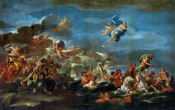 The Triumph of Bacchus Neptune And Amphitrite by Luca Giordano