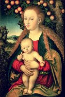Virgin and Child under an Apple Tree by Lucas Cranach the Elder
