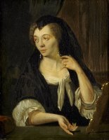 Anna De Hooghe (1645 1717). The Painter's Fourth Wife by Ludolf Backhuysen