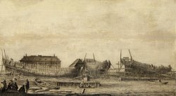 The Shipyard of The Amsterdam Admiralty by Ludolf Backhuysen