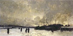 The Seine in December by Luigi Loir