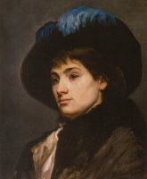 Portrait of a Woman by Maria Konstantinowna Bashkirtseff