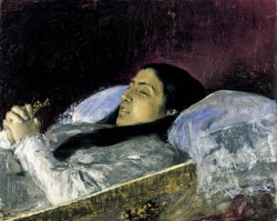 Miss Del Castillo on Her Deathbed by Mariano Jose Maria Bernardo Fortuny Y Carbo