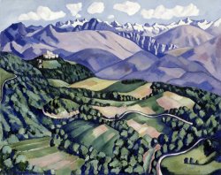 Purple Mountains, Vence by Marsden Hartley
