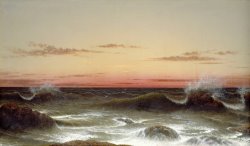 Seascape: Sunset by Martin Johnson Heade
