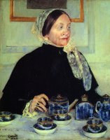 Lady at The Tea Table by Mary Cassatt