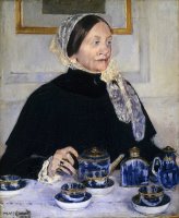 Lady at The Tea Table by Mary Cassatt