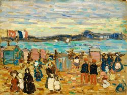 Bathing Tents St. Malo by Maurice Brazil Prendergast
