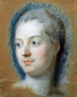 Portrait of Madame De Pompadour (1721 64) by Maurice-quentin De La Tour