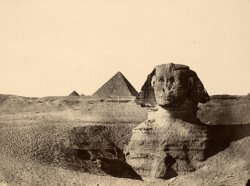 Le Sphinx, Egypt Moyenne by Maxime Du Camp