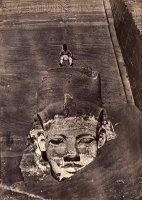 Westernmost Colossus, The Great Temple, Abu Simbel by Maxime Du Camp