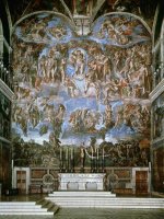 Last Judgement 1536 41 Fresco Sistine Chapel Vatican Rome by Michelangelo Buonarroti