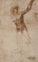 Michelangelo a Youth Beckoning by Michelangelo Buonarroti