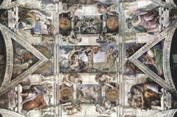 Michelangelo Creation Sistine Chapel Art Poster Adam by Michelangelo Buonarroti